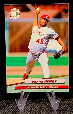 1992 Fleer Ultra Dwayne Henry #483 Cincinnati Reds - Image 1 of 2