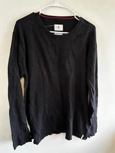 Burton Jumper Crew Neck Men’s Size XLarge Black Pullover Wool Blend Work Travel - Picture 1 of 10