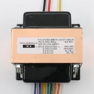 Trasformatore di potenza tipo EI 140 W 230 V*2+6,3 V*2 per amplificatore tubo/preamplificatore - Foto 1 di 4