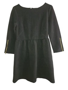 Vestido para mujer manga larga cremallera trasera Ann Taylor Loft pesado mezcla de algodón talla 10 - Imagen 1 de 10