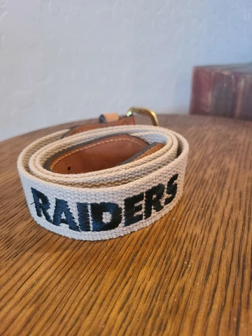 Oakland Raiders Zop Pro  Football Solid Brass  Belt Size 38 Made In USA Cover