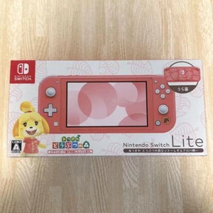 Nintendo Switch Lite Animal Crossing Tommy's Aloha Console Coral - Picture 1 of 2