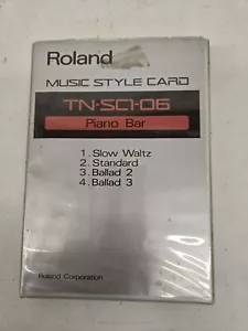 Tarjeta estilo música Roland Tn-SC1-06 piano bar - Imagen 1 de 7