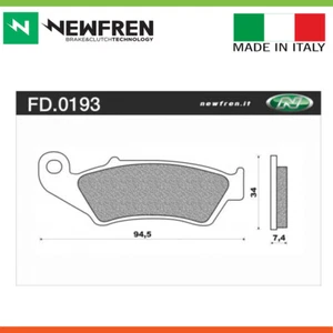 Newfren Front Brake Pads - Off Road Dirt Race Sintered For Kawasaki KX500 500cc - Bild 1 von 4