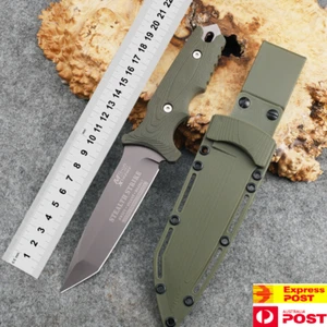 Outdoor Fixed Blade Knife with G10 Handle and Sheath Survival Camping knives AU - Picture 1 of 9