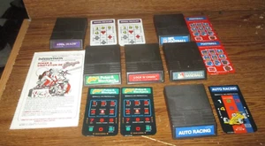 Mixed Lot of 6 Intellivision Games (Lock N Chase, Auto Racing, Blackjack & more) - Picture 1 of 5