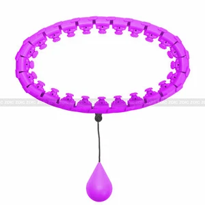 Detachable 24 Knots Hula Hoops Smart Massage Weighted Infinity Work Out Hoops - Picture 1 of 5