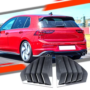 Carbon Fiber Side Vent Window Louvers Cover For Golf MK8 2021-2023 - Picture 1 of 5