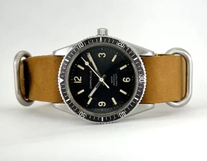 Caravelle Devil Diver 666 Sea Hunter Leather NATO Explorer Dial Lollipop Hand - Picture 1 of 7