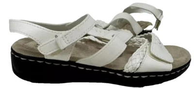 Croft & Barrow Women's Nyala Comfort Strappy Sandals White Size:7.5 140S - Image 1 of 4