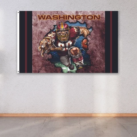 Washington Commanders Redskins 3x5 ft Flag NFL Football Champions Wall Banner Cover