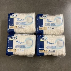 Tena Dry Comfort Protective Underwear Size M 34"-44" 4 PACKS OF 20 - Picture 1 of 8