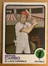 1973 Topps Bernie Carbo Baseball Card #171 Cardinals Outfield Low-Grade