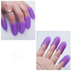 5 pz/set UV Gel Smalto Remover Wraps Soak Off Cap Clip Nail Art Manicure Strumenti - Foto 1 di 12