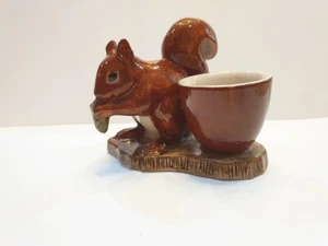 Egg Cup Squirrel Base Figurine Lovely Thai Ceramic Kitchen Collect Home Decor - Picture 1 of 15