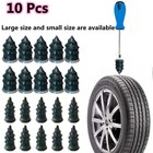 10pcs Car Vacuum Tire Repair Nail Tubeless Rubber Screw Nails for Motorcycle US