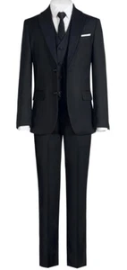 Marvelous World Set Tuta Formale Slim Fit Ragazzo, Vita Regolabile Taglia 12 - Foto 1 di 7
