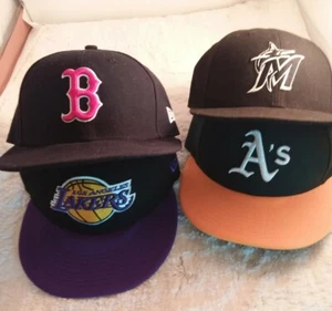 Cappelli aderenti nuova epoca taglia 7-7 1/2 lotto di 4 cappelli - Foto 1 di 10