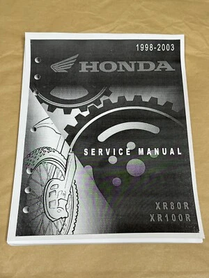 Manual de reparación de taller de servicio de fábrica de 3 orificios 98-03 Honda XR80R XR100R XR80 XR100 Foto 1 de 3