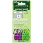 Clover Locking Stitch Markers with Clip