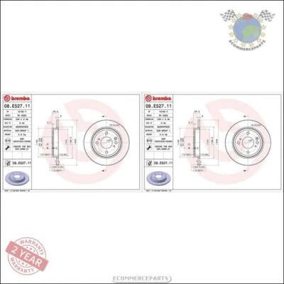 Kit Disques Brembo Arrière pour INFINITI QX70 Q70 Q60 Q50 FX M - Photo 1/4