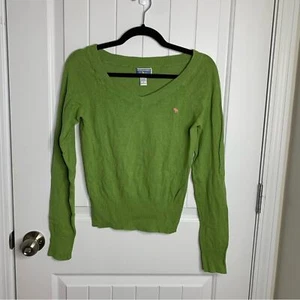 Maglione vintage y2K Abercrombie verde taglia small - Foto 1 di 6