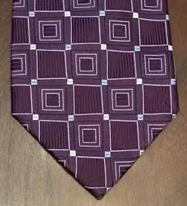 Michael Michael Kors Purple 100% Silk Men’s Neck Tie Made In China - Picture 1 of 9