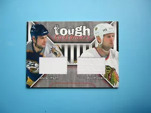 2001/02 IN THE GAME ITG BAP DUAL JERSEY CARD #TC-06 BOB PROBERT STU GRIMSON - Picture 1 of 2