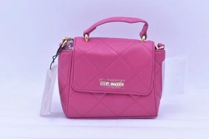 Steve Madden Quilted Crossbody Bag in Fushia Pink - Picture 1 of 5
