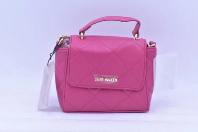 Steve Madden Quilted Crossbody Bag in Fushia Pink - Image 1 of 4
