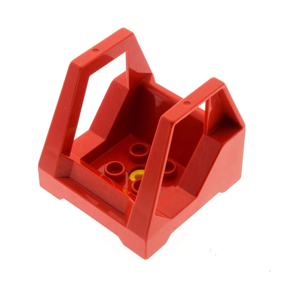 1x Lego Toolo Duplo Führerhaus rot Auto Bagger Baufahrzeug 2950 2930 6293 - Bild 1 von 1