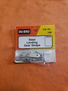 Du-Bro - Steel Landing Gear Straps - New - Part 158 - JT25 - Picture 1 of 4