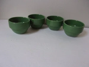 4 Syracuse China  Restaurant Cantina Green  2 3/4"  Ramekin Dessert Bowls - Picture 1 of 4