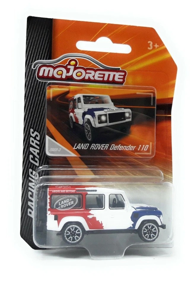 Modellino auto Majorette Racing Serie Land Rover Defender 110 bianco 1/60... - Immagine 1 di 1
