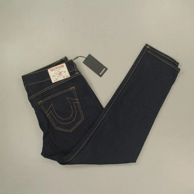 Pantalones de mezclilla ajustados True Religion para hombre Rocco SN talla 36X 32 índigo enjuague nuevos con etiquetas Foto 1 de 4
