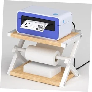  Label Holder for Rolls and Fan-Fold Labels, Thermal Shipping Beige + White - Picture 1 of 7