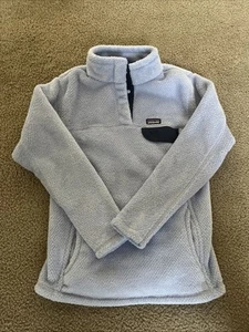 Patagonia Girls' Re-Tool Snap-T® Pullover Size XL Baby Blue - Pre-owned - Picture 1 of 4