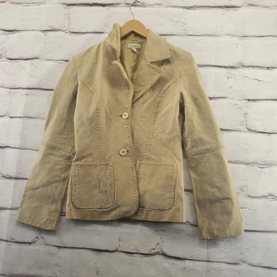CHARLOTTE RUSSE Jacket Womens Small Vintage 90s Long Sleeve Button Tan - Image 1 of 4