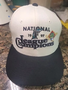 1997 Florida Marlins New ERA Hat Cap National League Champions Clubhouse Cap USA - Picture 1 of 4