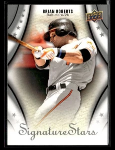 2009 Upper Deck Signature Stars #20 Brian Roberts Card Baltimore Orioles - Picture 1 of 2