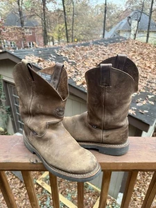 Justin Original Work Boots Soft Toe Men's Sz 11.5 D Style 4442 Made In USA - Picture 1 of 11