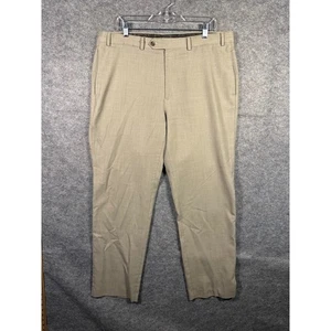 Lauren Ralph Lauren Mens Dress Pants Beige Flat Front Trousers Size 32x32 - Picture 1 of 6