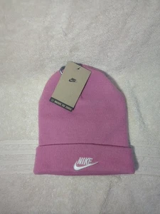 Nike Unisex Peak Swoosh Beanie In Pink - Picture 1 of 4