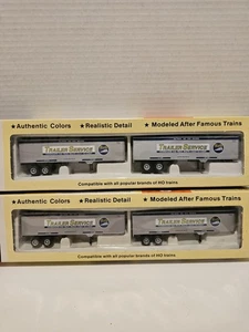 2 Con Cor 40 Ft Dry Van Trailer Baltimore & Ohio B&O 0004-000142 NIB HO. 2 Packs - Picture 1 of 4
