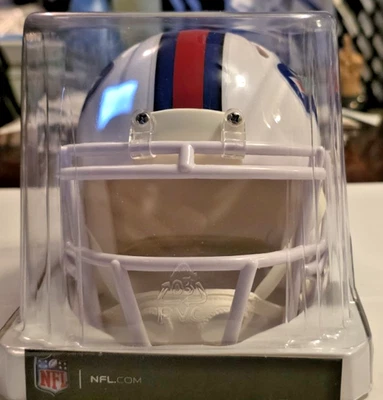 Mini capacete de futebol americano assinado Riddell NFL Buffalo Bills Speed - Imagem 1 de 3