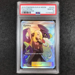 PSA 10 Cynthia - SV82/SV94 - Full Art Hidden Fates 028 - Bild 1 von 1