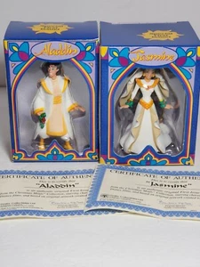 Disney Grolier Jasmine & Aladdin King of Thieves Christmas Ornaments First Issue - Picture 1 of 24