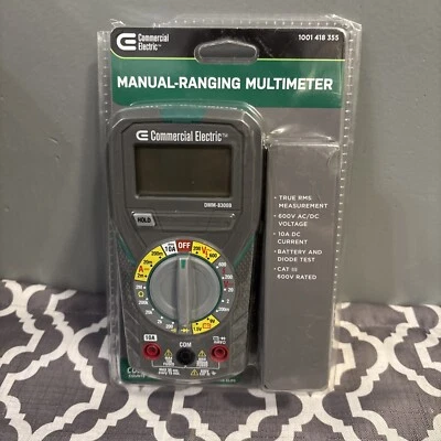 Multímetro elétrico comercial alcance manual DMM-8300B novo  - Imagem 1 de 4