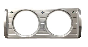 1940 FORD CAR DASH INSERT 2 HOLE BILLET ALUMINUM POLISHED - Picture 1 of 2