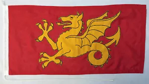 Wessex flag wyvern MoD approved sewn embroidered stitched rope toggle banner - Picture 1 of 6